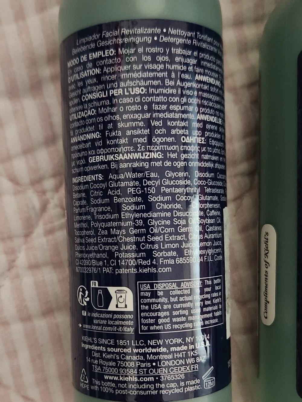 NWT Kiehl’s Facial Fuel Invigorating Face Wash for Men - Set of 2 (8.4 fl oz)